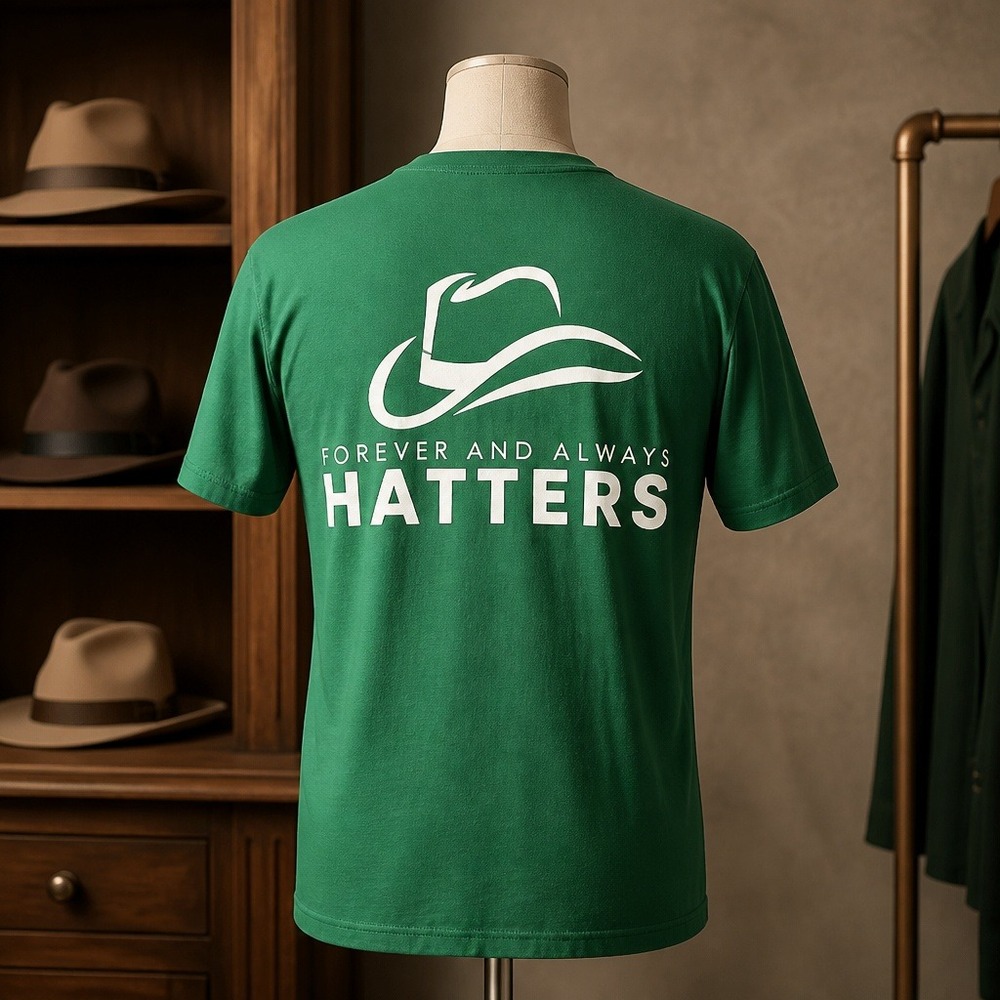 Gildan Softstyle Stetson University Hatters Varsity T-Shirt Green Mens Large L